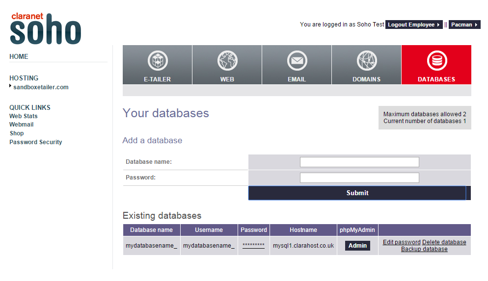 Existing Databases