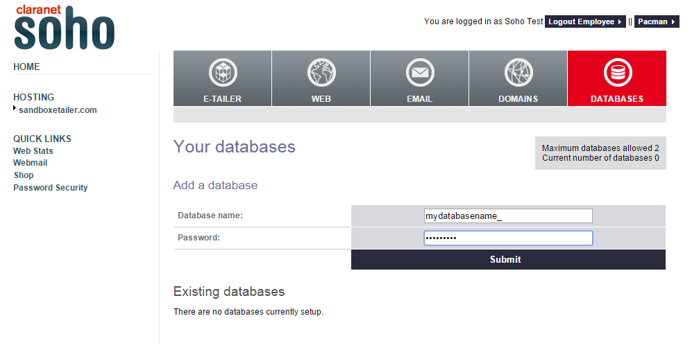 MySQL database